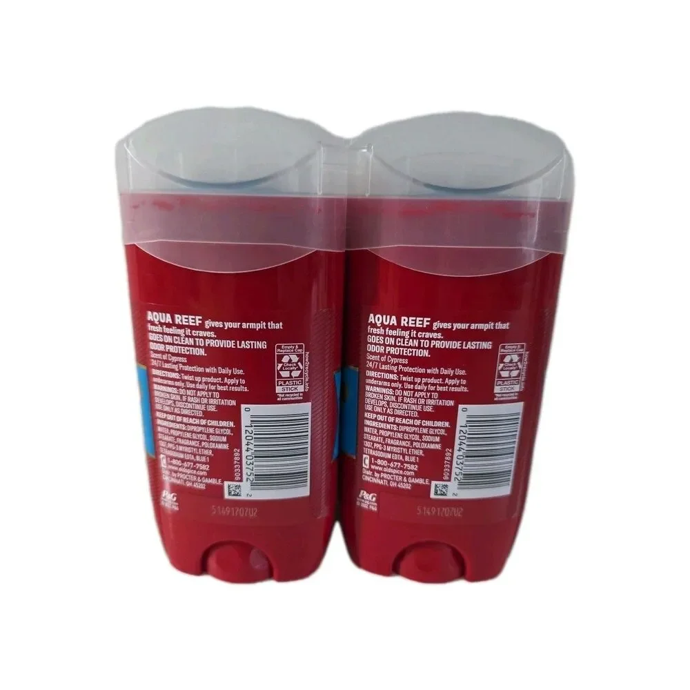 2pack Old Spice Red‎ Collection Deodorant for Men, Aqua Reef Scent, 3.8 oz
